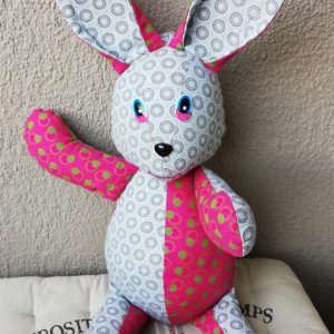 Strawberry Hasie / Bunny pdf patroon / Pattern Afr & Eng Video: @stikendinge