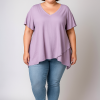 P01P Overlap top Plus size pdf pattern XS-3XL (A4,A3,A0), Eng & Afr