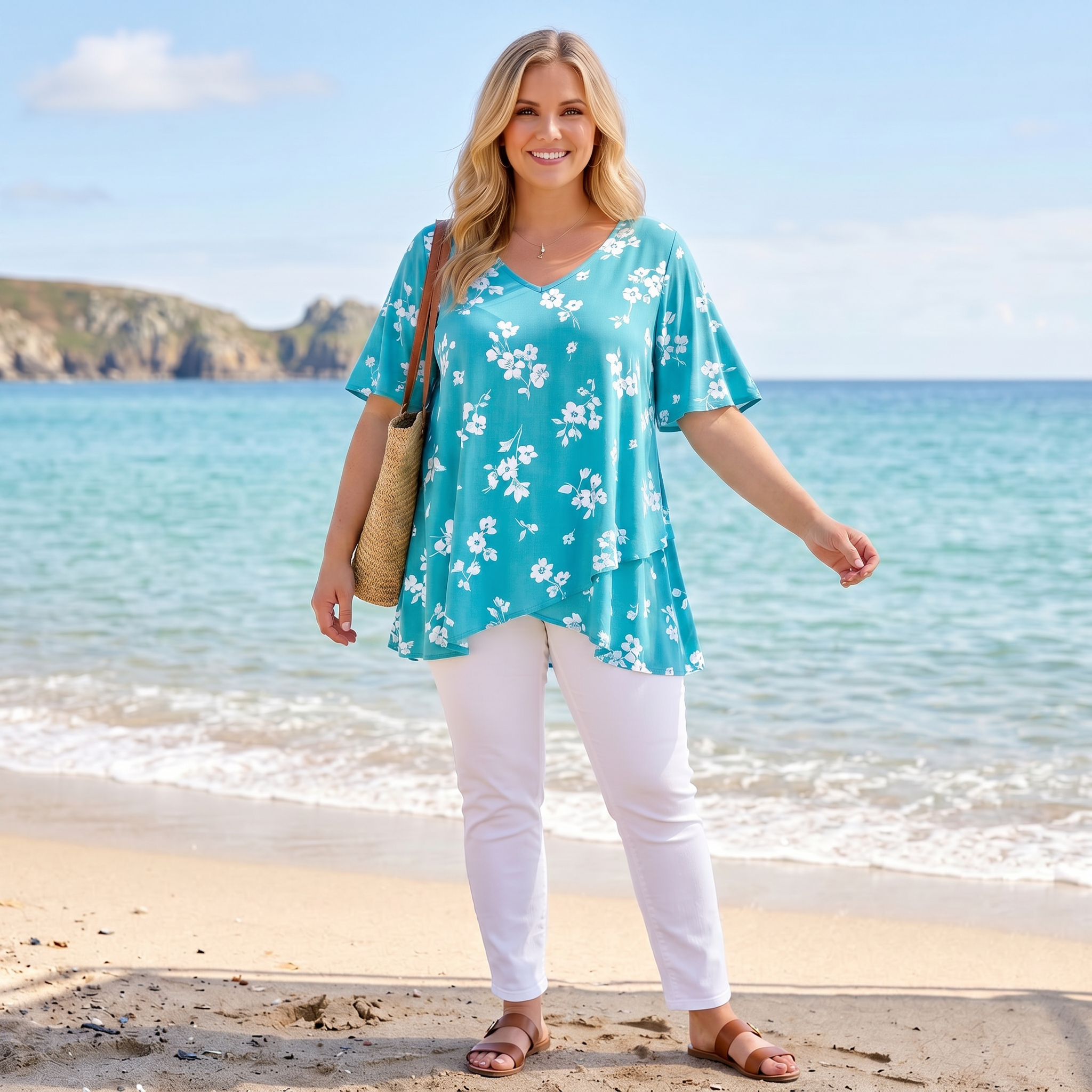 T001 Overlap top Plus size pdf Sewing Pattern 0XL-4XL (A4,A3,A0,Letter) English & Afrikaans (pdf and video instructions)