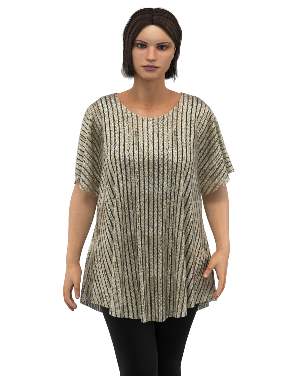 P02P Top met aansny mou pdf patroon / Top with add on sleeves pdf pattern Plus groottes XS-4XL (Copy) Eng. & Afr.  Geweefde stowwe.