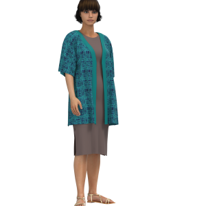 P04 S Kimono pdf Patroon Standaard S-4XL  (A4, A3, A0). Geweefde stowwe.
