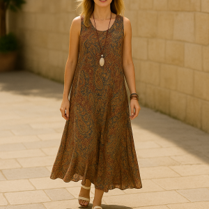 D006 A-lyn rok - Mouloos pdf patroon / Sleeveless A-line dress pdf pattern. Standard sizes S-4XL