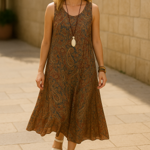 P06S A-lyn rok - Mouloos pdf patroon / Sleeveless A-line dress pdf pattern. Standard sizes S-4XL