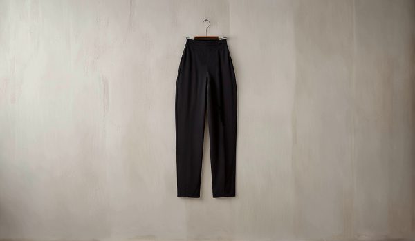 P05S Lollie - Broek met band voor en rek agter pdf patroon Standaard S-4XL (A4, A3, A0) Afr & Eng. Geweefde stowwe