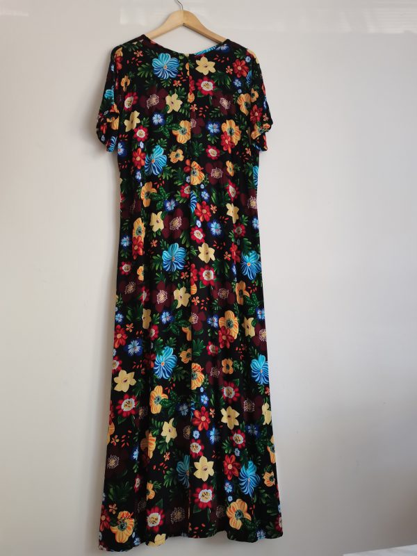 P07S Kortmou Kaftan Rok pdf patroon Standaard S-5XL (A4,  A3, A0). Geweefde stowwe Afr & Eng - Image 3