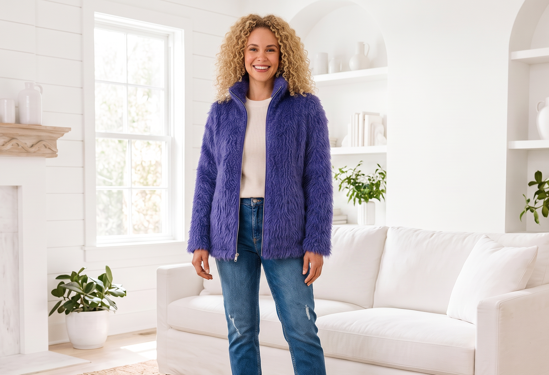 J003 Rosa Zip Jacket with side seam pockets Pdf Sewing Pattern, M-4XL, English & Afrikaans, (A0,A3,A4,Letter)