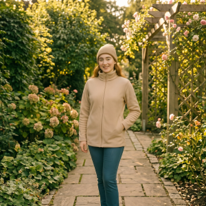 J003 Rosa Zip Jacket with side seam pockets Pdf Sewing Pattern, M-4XL, English  & Afrikaans, (A0,A3,A4,Letter)
