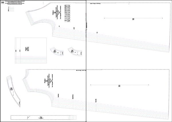 P23S Ella - Lospassende rok met sakke pdf patroon, Groottes S-5XL, Formate A0,A3,A4, Aanwysings Afr. & Eng. Alles ingesluit. - Image 3