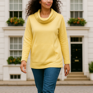 T012 Cozy Cowl Top pdf sewing pattern S-4XL (A0, A3, A4) Afr & Eng.