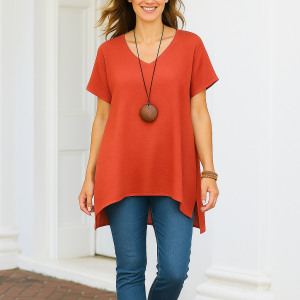 T015 Breezy High-Low Tunic S-5XL English and Afrikaans instructions, all levels, Formats A0, A3, A4, Letter size,