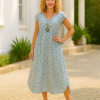 D003 The Garden Breeze Dress digital sewing pattern Sizes S-5XL Formats A0,A3,A4,Letter size, Eng & Afr