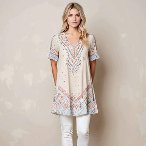 P76S Lang lengte top / Tunic top pdf pattern  L: 87cm – 89cm Sizes XS-3XL Formats A0,A3,A4, Instructions Eng.& Afr.