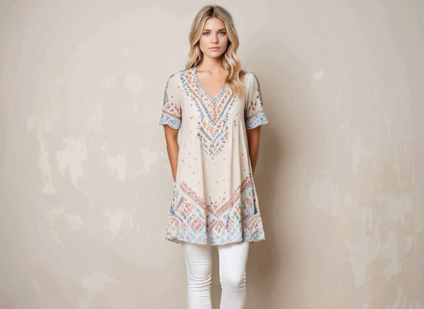 P76S Lang lengte top / Tunic top pdf pattern  L: 87cm – 89cm Sizes XS-3XL Formats A0,A3,A4, Instructions Eng.& Afr.