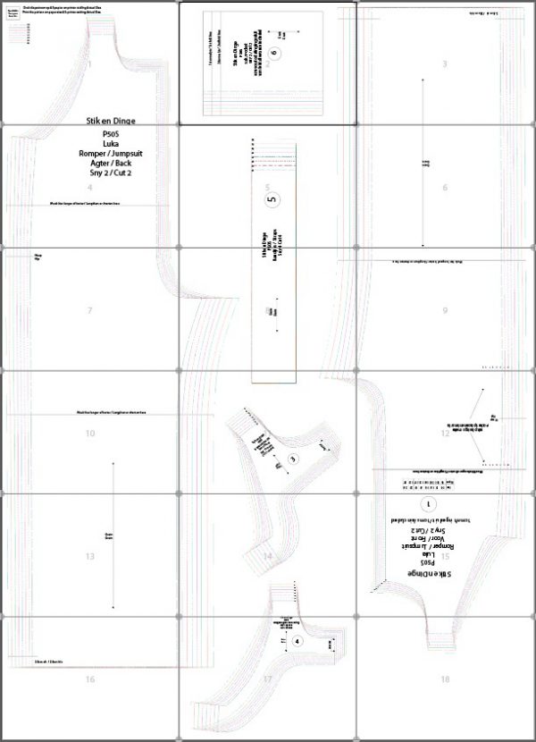 P50S Luka Dames Romper pdf patroon , Sizes 10-24, Formate A0,A3,A4, Aanwysings Eng & Afr. - Image 5