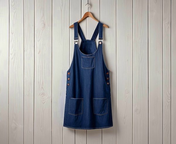 P96S Women’s Dungaree Dress Pdf sewing pattern 2XS-L, Sizes 2XS-L, Formats A0,A3,A4. Afr & Eng