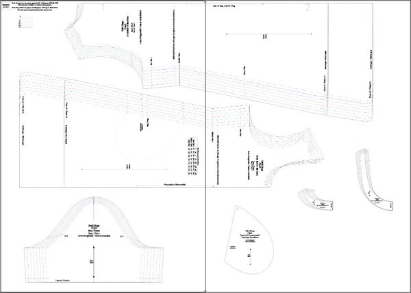P100S A-Lyn Rok met Sakke pdf patroon, Standaard groottes S-5XL, A0,A3 en A4, Eng & Afr. - Image 4