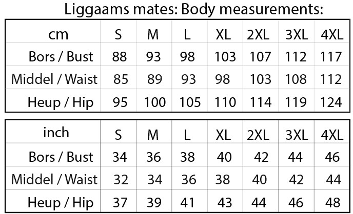 D100 A-Lyn Rok met Sakke pdf patroon, Standaard groottes S-4XL, A0,A3,A4,Letter size Eng & Afr. - Image 5