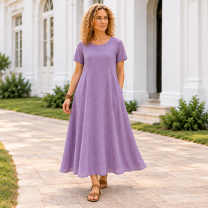 D004 Elsa Boho Midi Dress pdf Sewing Pattern (S-5XL)  (A4,A3,A0,Letter) English & Afrikaans