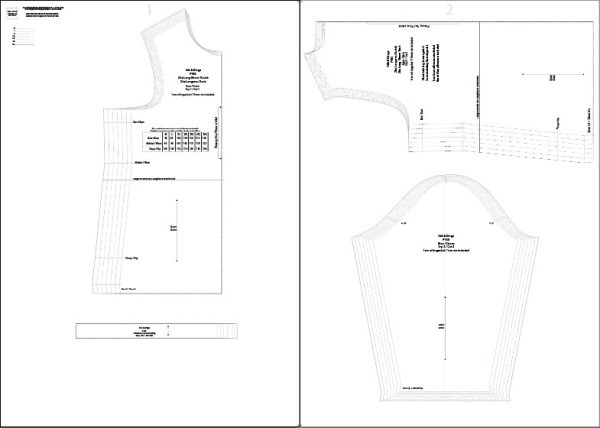 P18S Zita Langmou Tuniek pdf Sewing Pattern, Standards Sizes M-5XL, A0,A3,A4 Afr & Eng. - Image 5