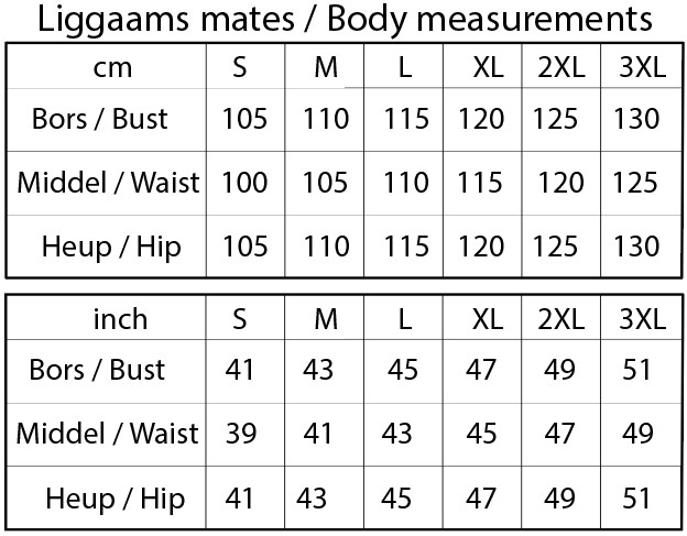 J004 Miems Gemaklike Jas pdf patroon, ongevoering, Eng. & Afr. A0,A3,A4,Letter, Sizes S-3XL - Image 2