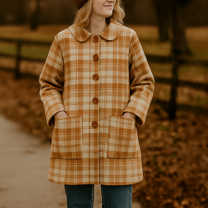 J005 Klassieke Kombers Jas pdf patroon, S-4XL, A0,A3,A4,Letter, Afrikaans & English