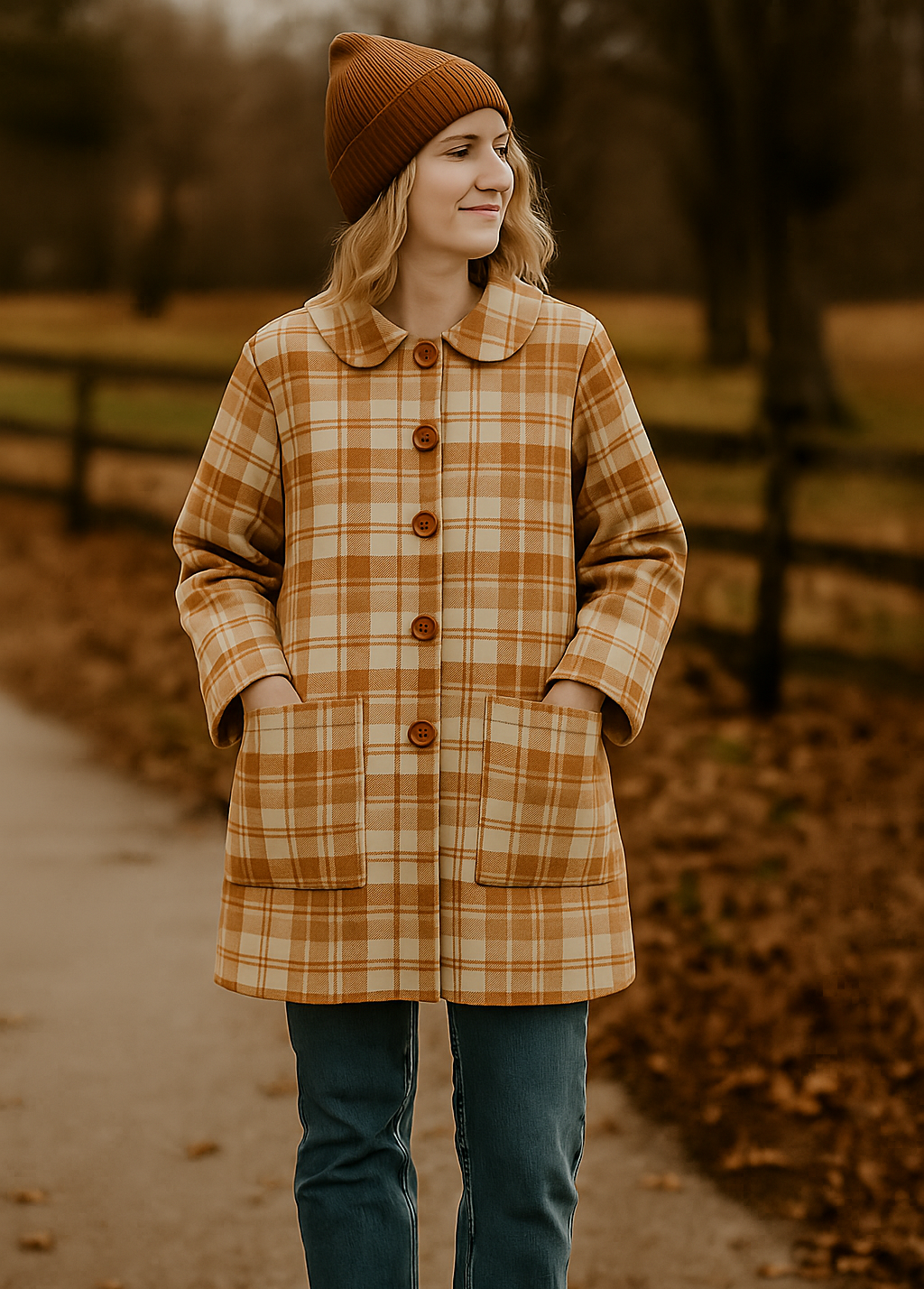 J005 Klassieke Kombers Jas pdf patroon, S-4XL, A0,A3,A4,Letter, Afrikaans & English