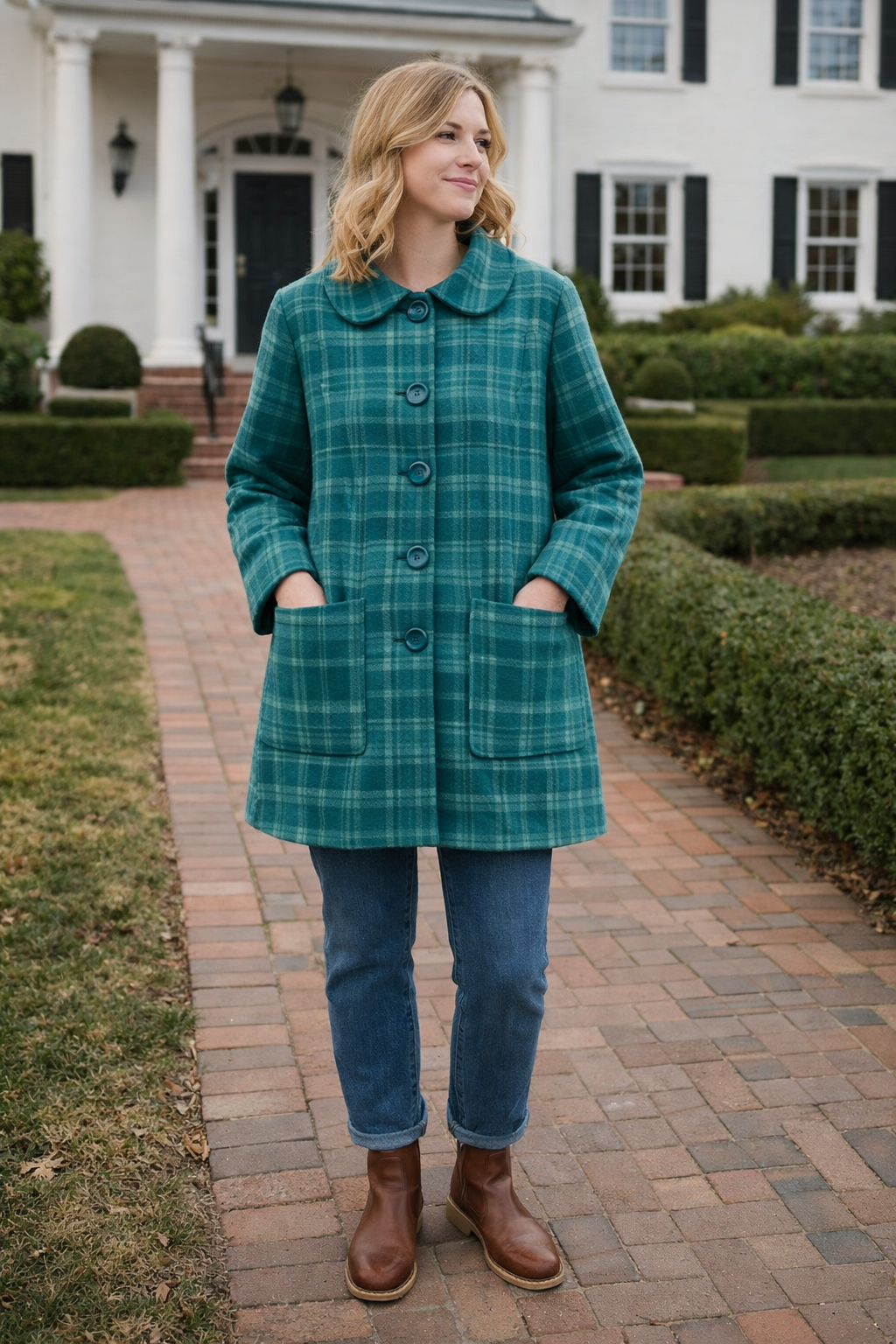 J005 Classical Blanket Coat Pdf Sewing Pattern (S-4XL) (A0,A3,A4,Letter) English & Afrikaans