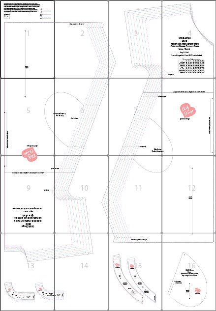 D010 Kokon Rok met Aansny Mou pdf patroon, S-5XL, A0,A3,A4,Letter, Afr & Eng Aanwysings - Image 4