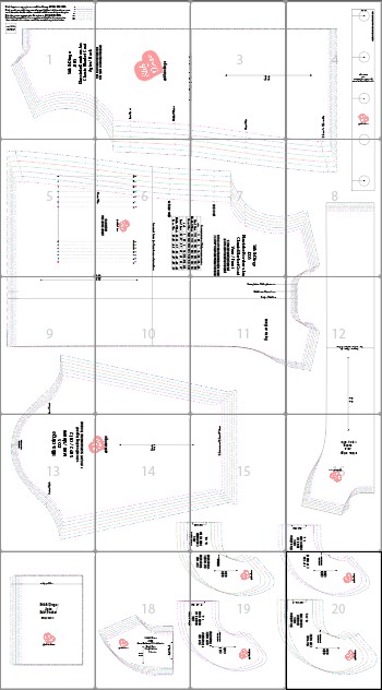 J005 Klassieke Kombers Jas pdf patroon, S-4XL, A0,A3,A4,Letter, Afrikaans & English - Image 5