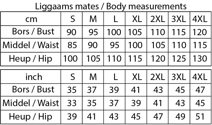 J005 Klassieke Kombers Jas pdf patroon, S-4XL, A0,A3,A4,Letter, Afrikaans & English - Image 2