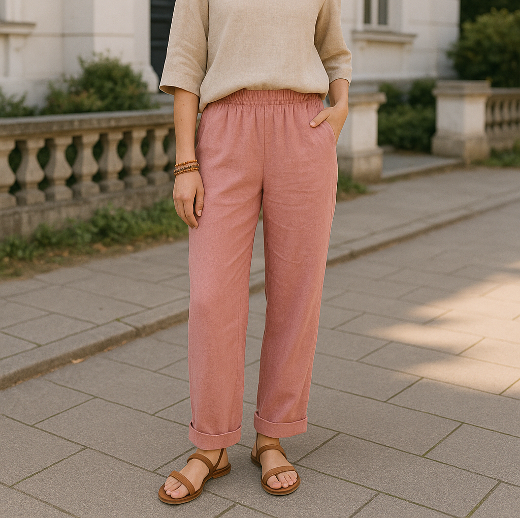 P012 Comfort Straight Pants pdf sewing pattern, S-4XL, (A0,A3,A4,Letter) English and Afrikaans