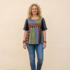 SM002 Recycled Fabric Boho Top Digital Sewing Pattern (PDF), S-5XL, (A0,A3,A4,Letter) English and Afrikaans, Beginner friendly