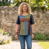 SM002 Recycled Fabric Boho Top Digital Sewing Pattern (PDF), S-5XL, (A0,A3,A4,Letter) English and Afrikaans, Beginner friendly