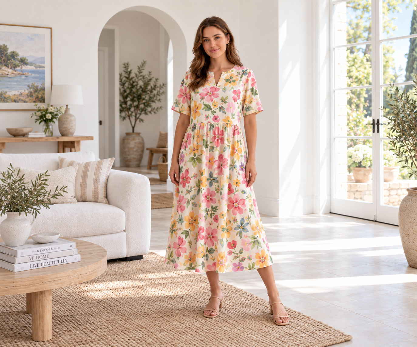 D002 Sharon Summer Dress, S-5XL (A0,A3,A4,Letter) English and Afrikaans