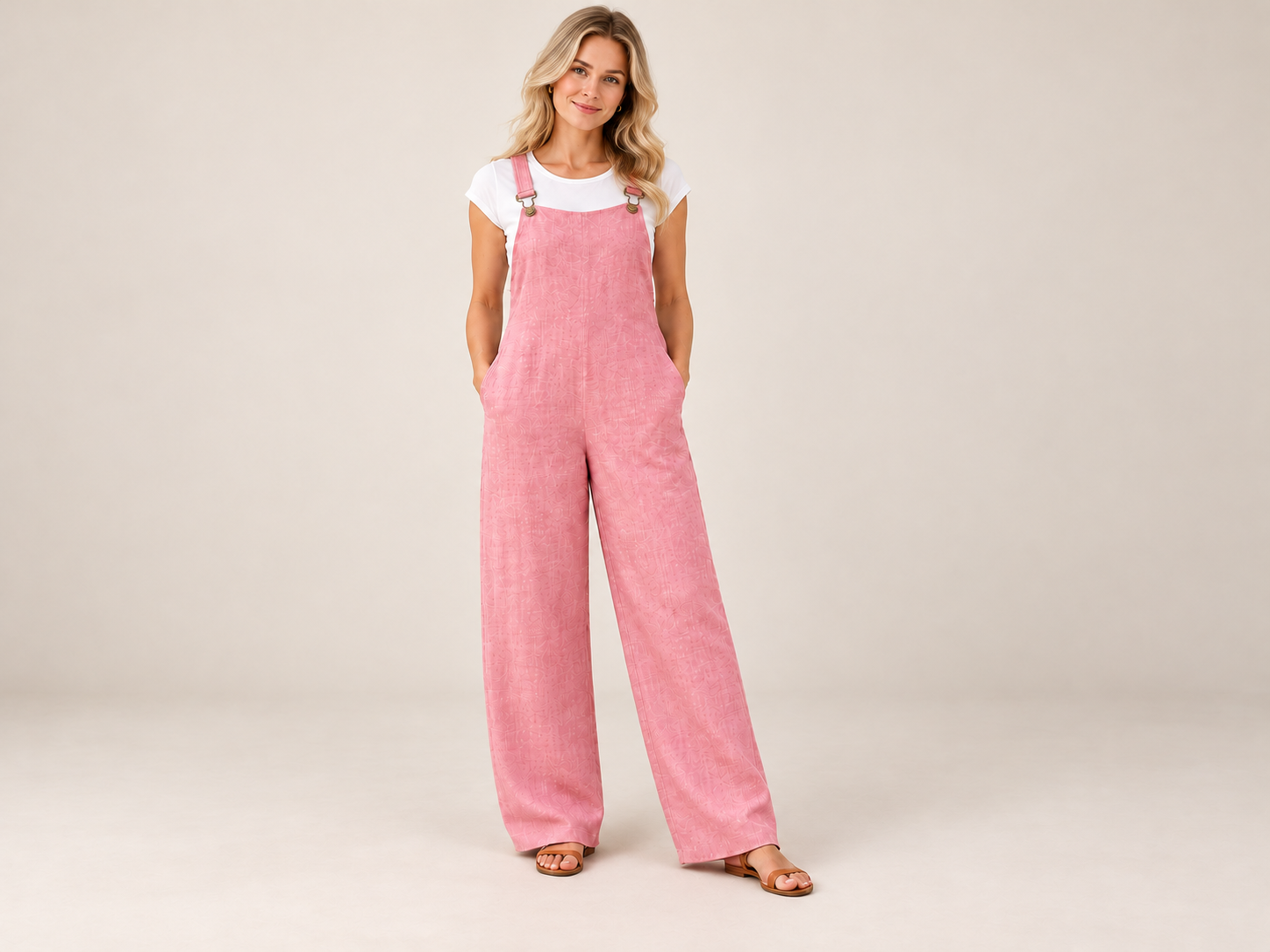 P036 Poppy Women's Dungaree Layered Sewing Pattern PDF | Easy Beginner Overalls | Sizes S–5XL English and Afrikaans